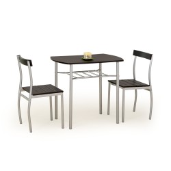 'LANCE Set: Table + 2 Wenge Chairs'