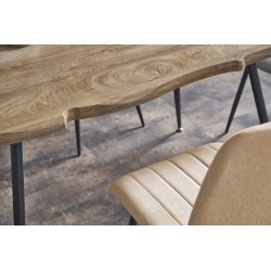 'LARSON Table, Top - Natural, Legs - Black' 'LARSON Table, Top - Natural, Legs - Black'