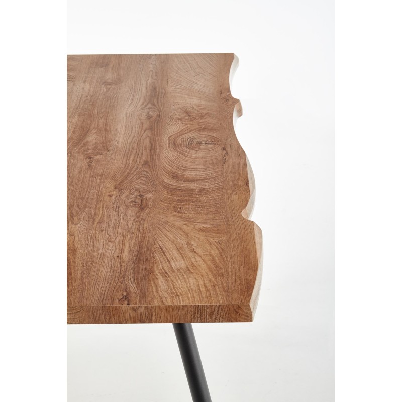 'LARSON Table, Top - Natural, Legs - Black' 'LARSON Table, Top - Natural, Legs - Black'