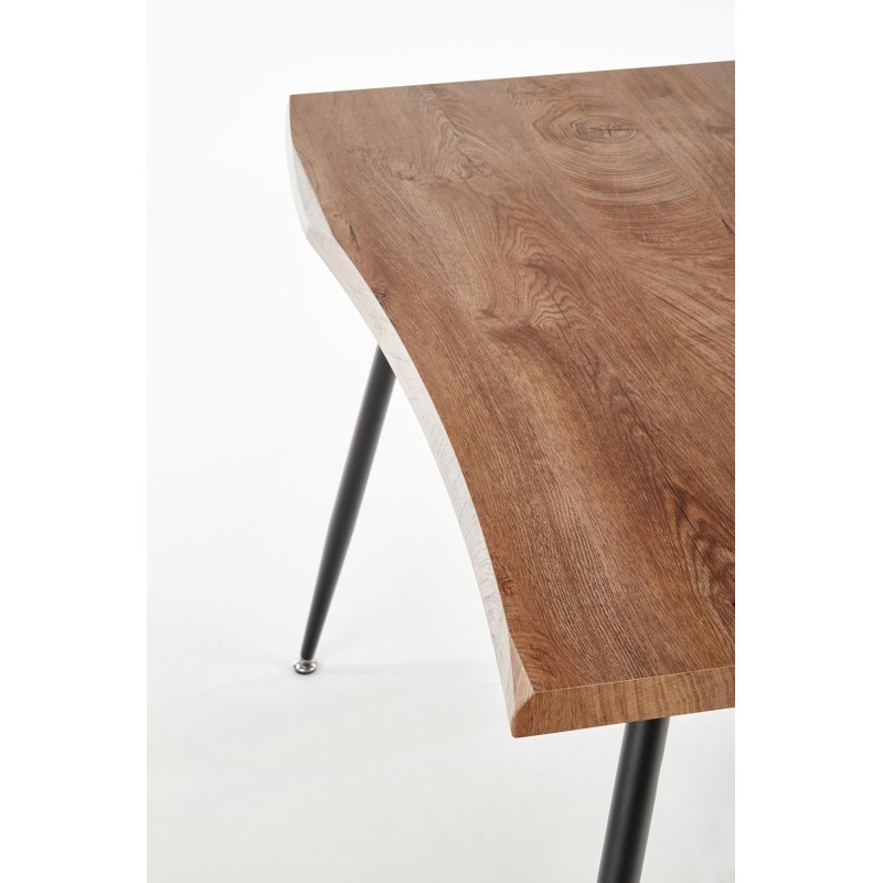 'LARSON Table, Top - Natural, Legs - Black' 'LARSON Table, Top - Natural, Legs - Black'