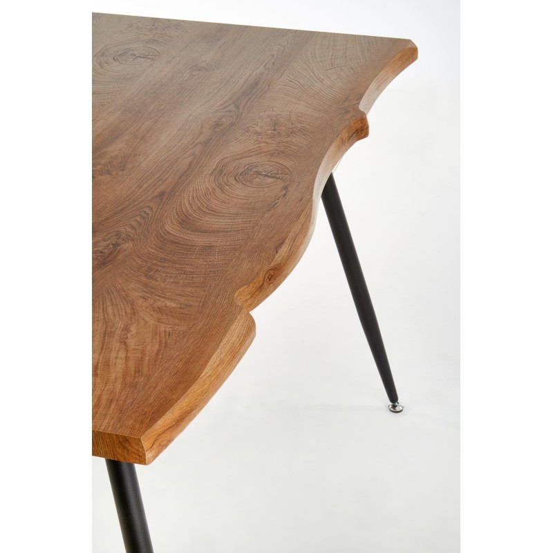 'LARSON Table, Top - Natural, Legs - Black' 'LARSON Table, Top - Natural, Legs - Black'