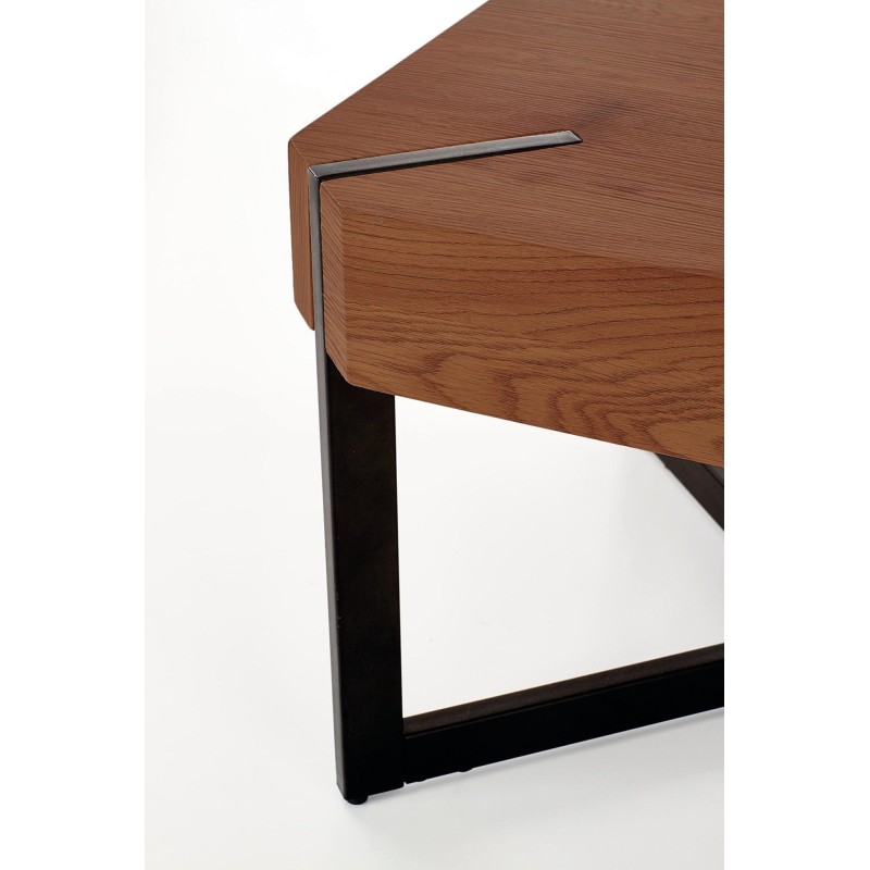'LAVIDA Walnut / Black Coffee Table' 'LAVIDA Walnut / Black Coffee Table'