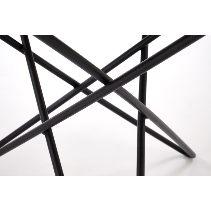 'LEILA 2 Coffee Table, White Marble / Black' 'LEILA 2 Coffee Table, White Marble / Black'