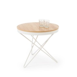 'LEILA Coffee Table, Natural / White'