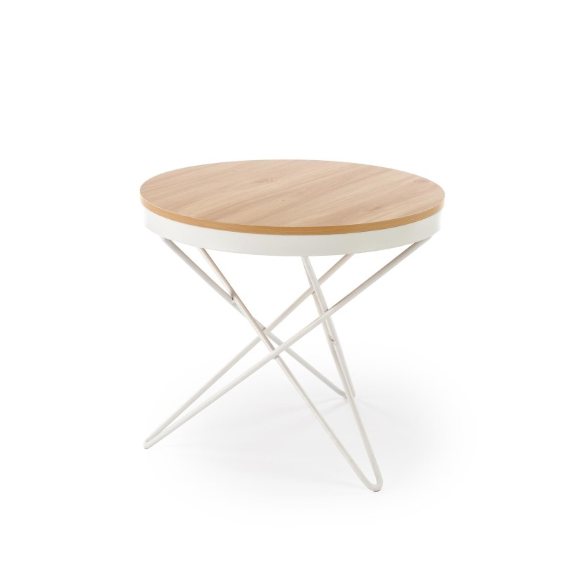 'LEILA Coffee Table, Natural / White' 'LEILA Coffee Table, Natural / White'
