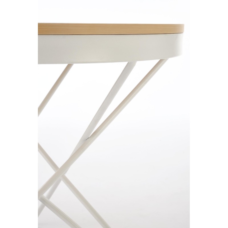 'LEILA Coffee Table, Natural / White' 'LEILA Coffee Table, Natural / White'