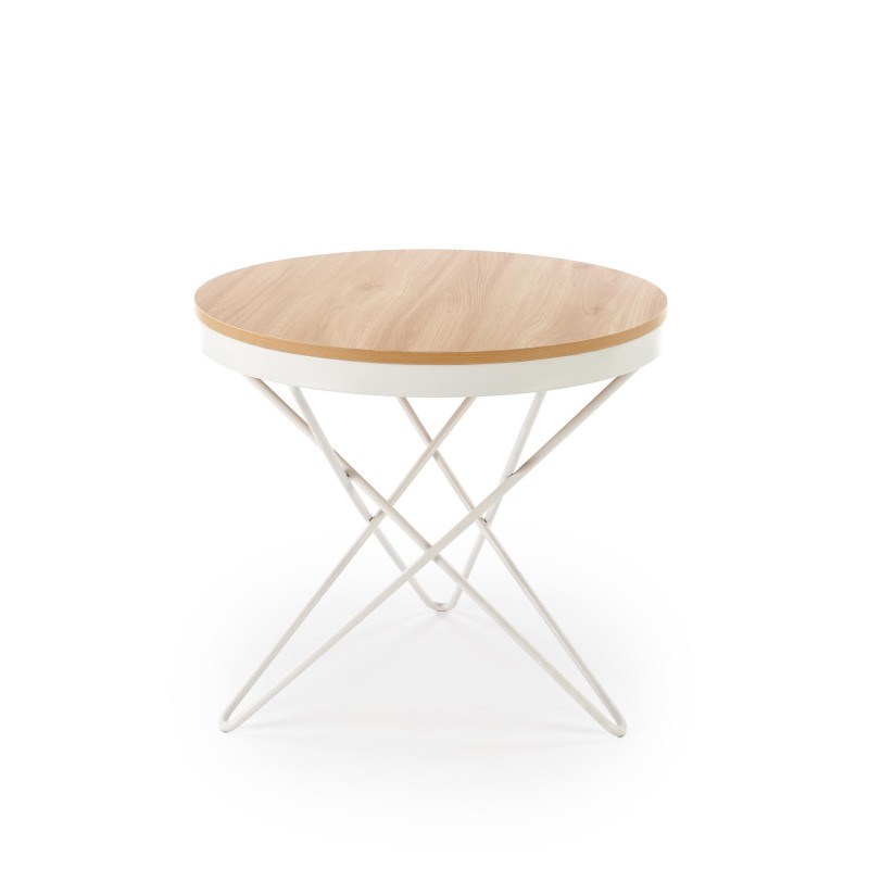 'LEILA Coffee Table, Natural / White' 'LEILA Coffee Table, Natural / White'