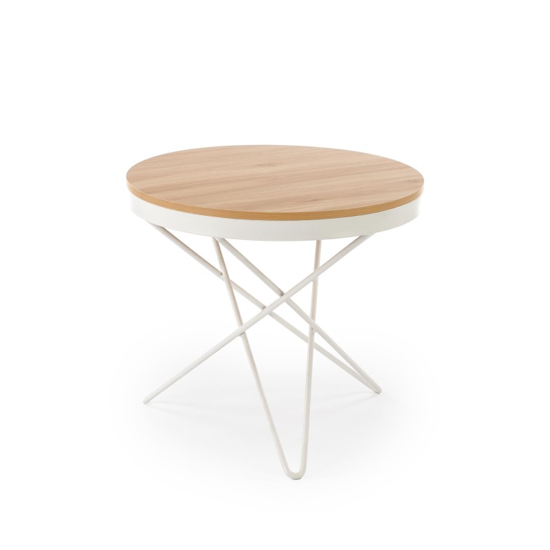 'LEILA Coffee Table, Natural / White' 'LEILA Coffee Table, Natural / White'