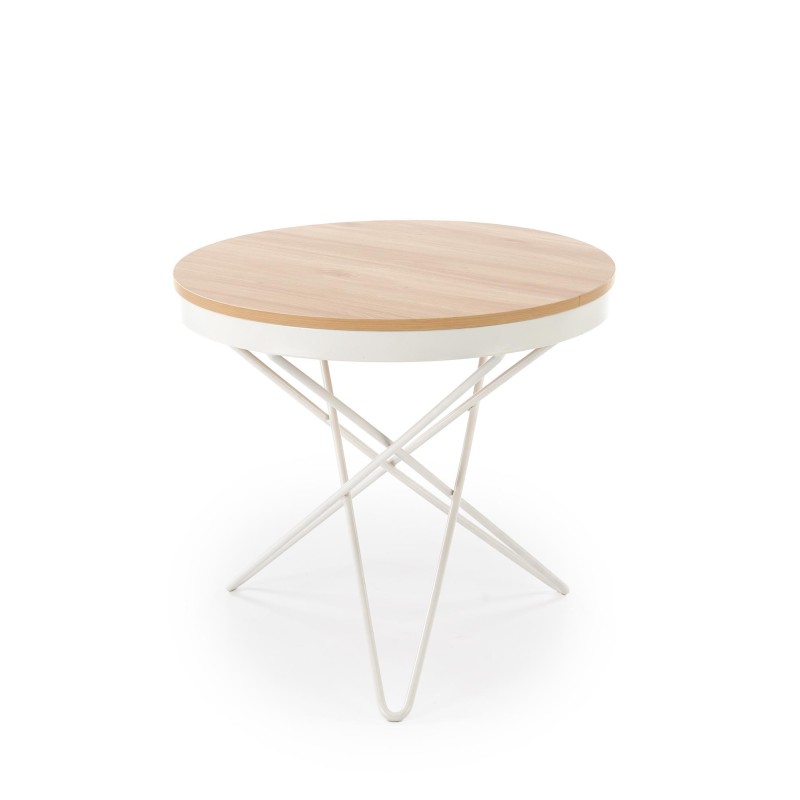 'LEILA Coffee Table, Natural / White' 'LEILA Coffee Table, Natural / White'