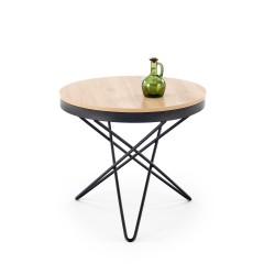 'LEILA Coffee Table, Natural / Black'