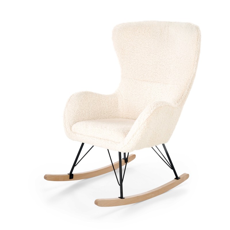'LIBERTO 2 Relaxation Armchair in Cream / Black / Natural' 'LIBERTO 2 Relaxation Armchair in Cream / Black / Natural'