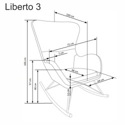 LIBERTO 3 fotel wypoczynkowy biały (1p 1szt) LIBERTO 3 fotel wypoczynkowy biały (1p 1szt)