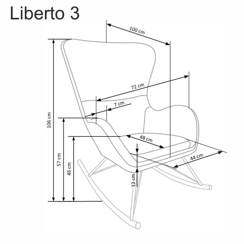 LIBERTO 3 fotel wypoczynkowy biały (1p 1szt) LIBERTO 3 fotel wypoczynkowy biały (1p 1szt)