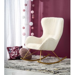 'LIBERTO Cream/Gold Relaxation Armchair'