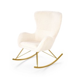 'LIBERTO Cream/Gold Relaxation Armchair' 'LIBERTO Cream/Gold Relaxation Armchair'