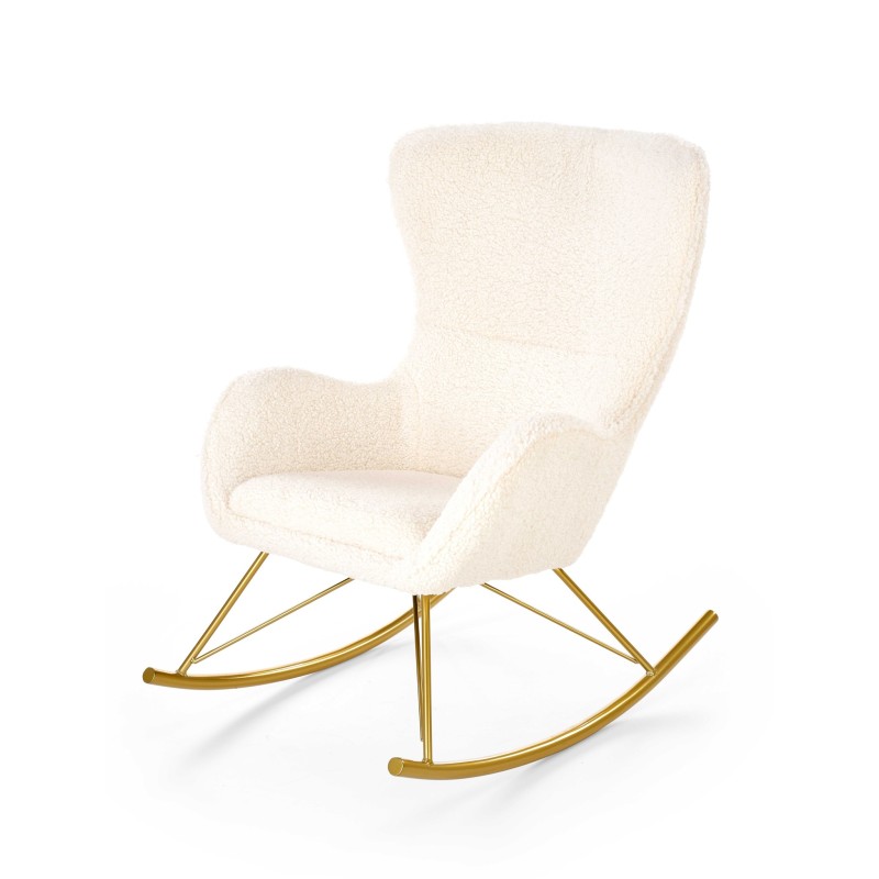 'LIBERTO Cream/Gold Relaxation Armchair' 'LIBERTO Cream/Gold Relaxation Armchair'