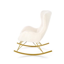 'LIBERTO Cream/Gold Relaxation Armchair' 'LIBERTO Cream/Gold Relaxation Armchair'