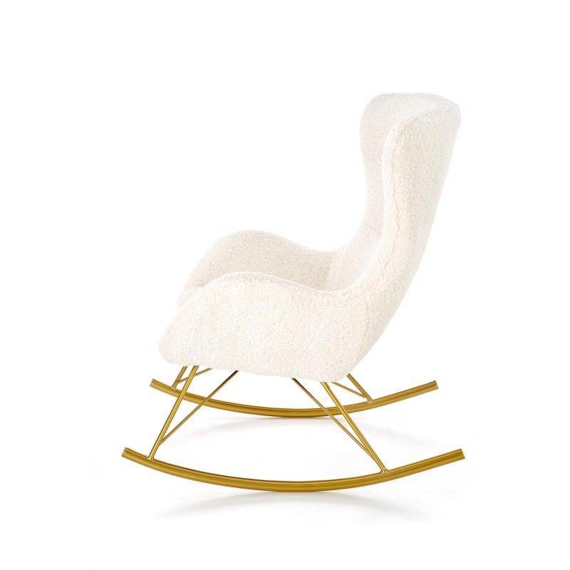 'LIBERTO Cream/Gold Relaxation Armchair' 'LIBERTO Cream/Gold Relaxation Armchair'