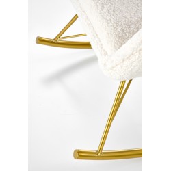 'LIBERTO Cream/Gold Relaxation Armchair' 'LIBERTO Cream/Gold Relaxation Armchair'