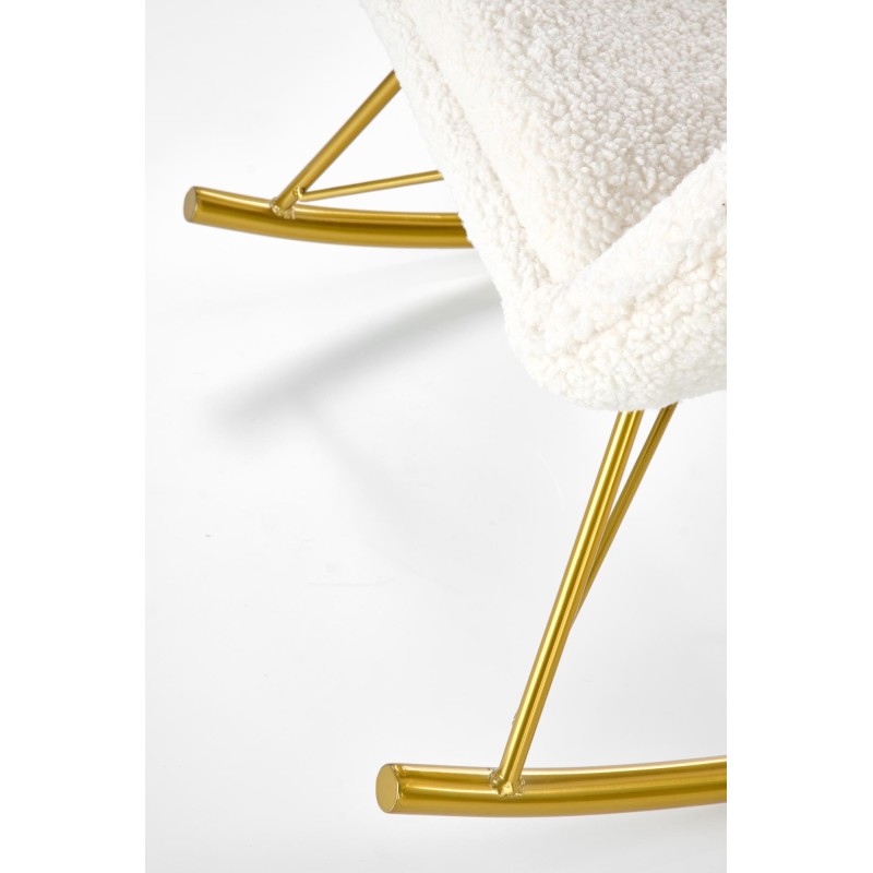 'LIBERTO Cream/Gold Relaxation Armchair' 'LIBERTO Cream/Gold Relaxation Armchair'