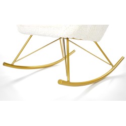 'LIBERTO Cream/Gold Relaxation Armchair' 'LIBERTO Cream/Gold Relaxation Armchair'