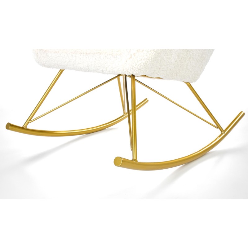 'LIBERTO Cream/Gold Relaxation Armchair' 'LIBERTO Cream/Gold Relaxation Armchair'