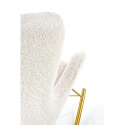 'LIBERTO Cream/Gold Relaxation Armchair' 'LIBERTO Cream/Gold Relaxation Armchair'