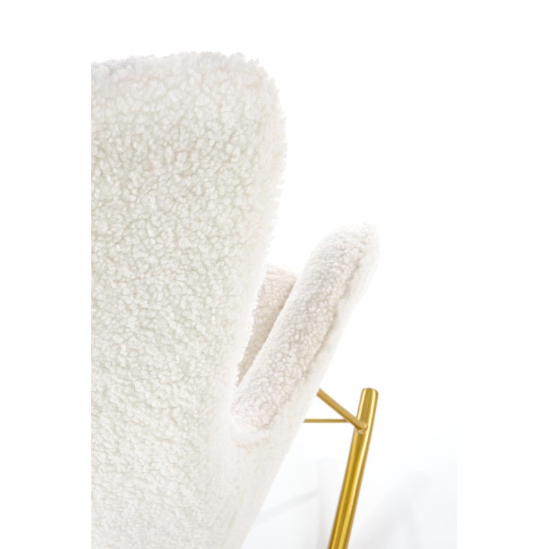 'LIBERTO Cream/Gold Relaxation Armchair' 'LIBERTO Cream/Gold Relaxation Armchair'
