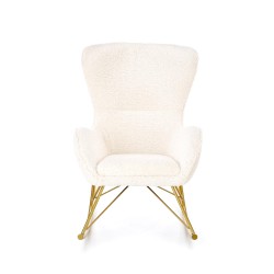 'LIBERTO Cream/Gold Relaxation Armchair' 'LIBERTO Cream/Gold Relaxation Armchair'