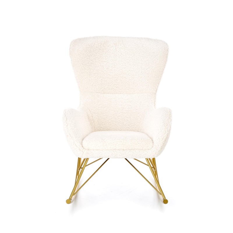 'LIBERTO Cream/Gold Relaxation Armchair' 'LIBERTO Cream/Gold Relaxation Armchair'