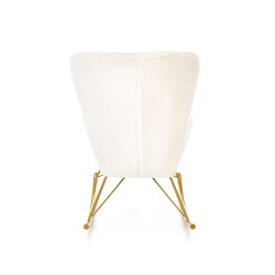 'LIBERTO Cream/Gold Relaxation Armchair' 'LIBERTO Cream/Gold Relaxation Armchair'