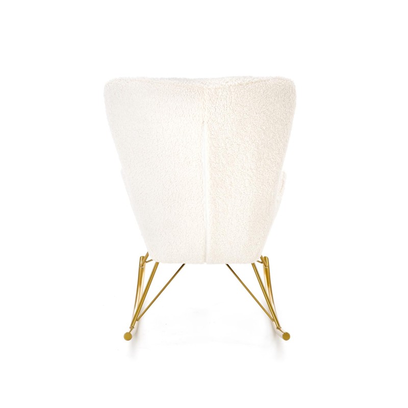 'LIBERTO Cream/Gold Relaxation Armchair' 'LIBERTO Cream/Gold Relaxation Armchair'