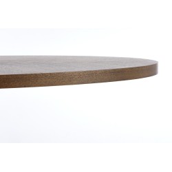 'LOCARNO Table, Walnut Top, Black Leg' 'LOCARNO Table, Walnut Top, Black Leg'