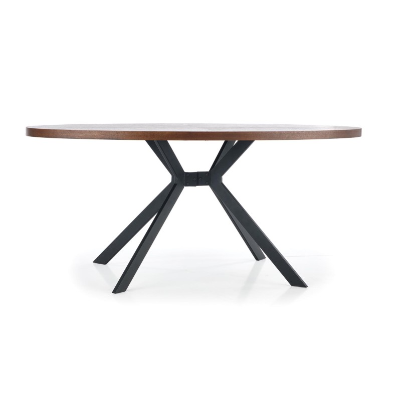 'LOCARNO Table, Walnut Top, Black Leg' 'LOCARNO Table, Walnut Top, Black Leg'