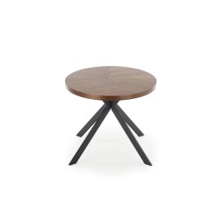 'LOCARNO Table, Walnut Top, Black Leg' 'LOCARNO Table, Walnut Top, Black Leg'