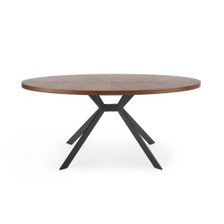 'LOCARNO Table, Walnut Top, Black Leg' 'LOCARNO Table, Walnut Top, Black Leg'