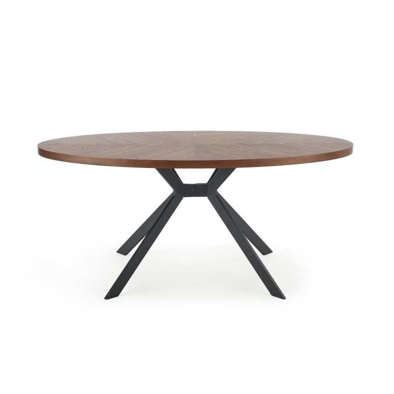 'LOCARNO Table, Walnut Top, Black Leg' 'LOCARNO Table, Walnut Top, Black Leg'