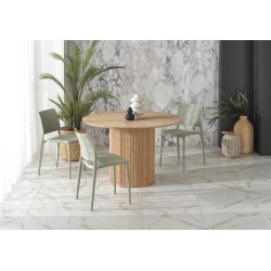 'LOPEZ Round Table, Natural Oak'