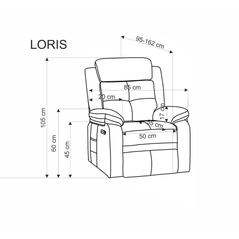 'LORIS Beige Relaxation Armchair' 'LORIS Beige Relaxation Armchair'