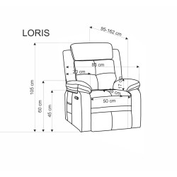 'LORIS Relaxation Armchair in Ash Grey' 'LORIS Relaxation Armchair in Ash Grey'