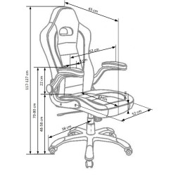 'LOTUS Office Chair in Black and Ash Grey' 'LOTUS Office Chair in Black and Ash Grey'