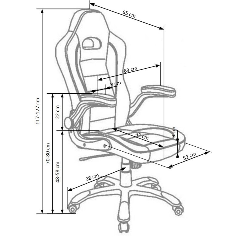 'LOTUS Office Chair in Black and Ash Grey' 'LOTUS Office Chair in Black and Ash Grey'