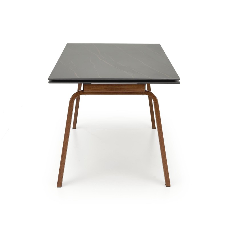 'LOZANO Extendable Table, Black Marble / Walnut' 'LOZANO Extendable Table, Black Marble / Walnut'