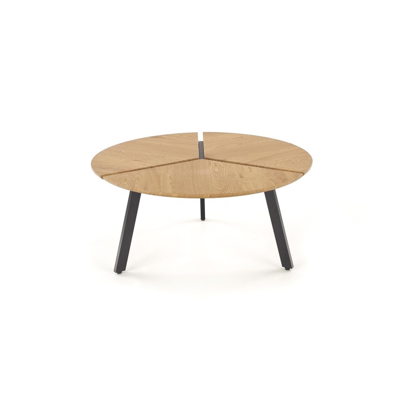'LUANA Coffee Table Frame - Black, Top - Golden Oak' 'LUANA Coffee Table Frame - Black, Top - Golden Oak'