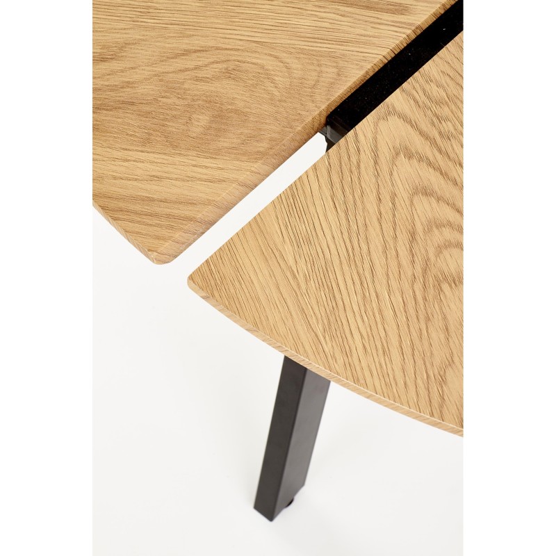 'LUANA Coffee Table Frame - Black, Top - Golden Oak' 'LUANA Coffee Table Frame - Black, Top - Golden Oak'