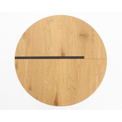 'LUANA Coffee Table Frame - Black, Top - Golden Oak' 'LUANA Coffee Table Frame - Black, Top - Golden Oak'