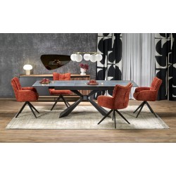 'LUCIANO Extendable Table, Top: Blue Marble'