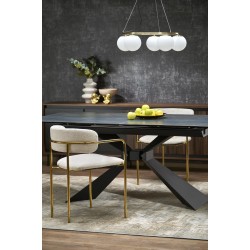 'LUCIANO Extendable Table, Top: Blue Marble' 'LUCIANO Extendable Table, Top: Blue Marble'