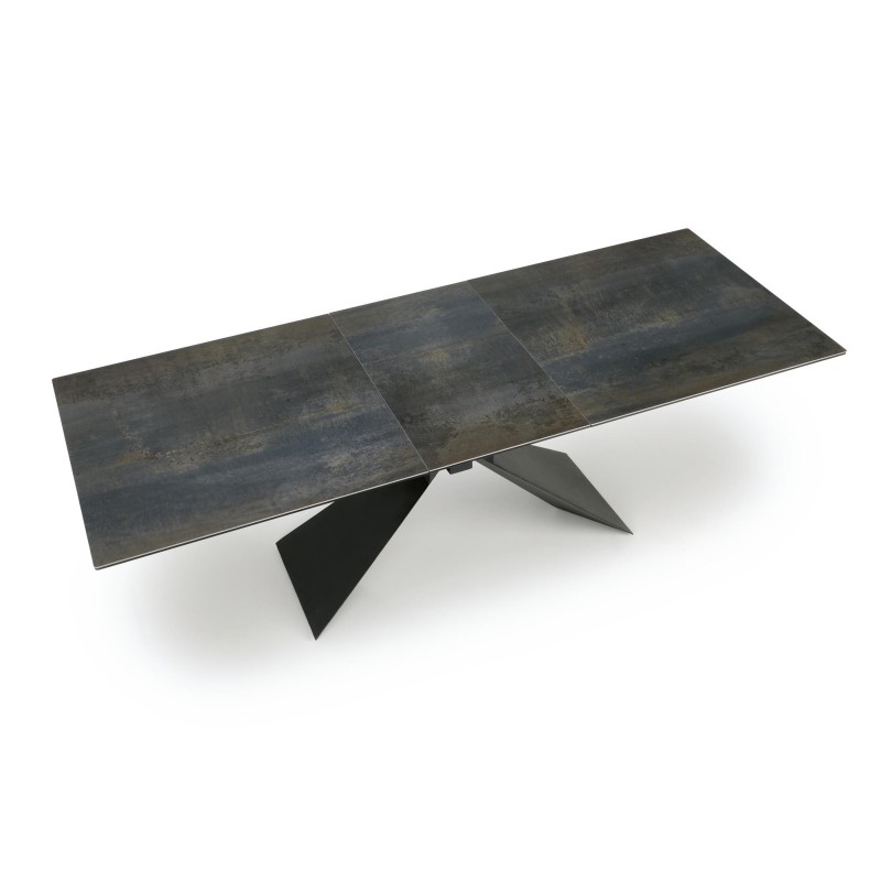 'LUCIANO Extendable Table, Top: Blue Marble' 'LUCIANO Extendable Table, Top: Blue Marble'