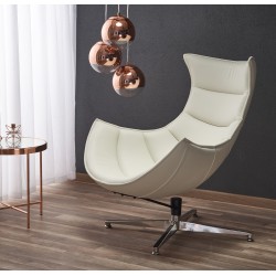 'LUXOR White Relaxation Armchair'